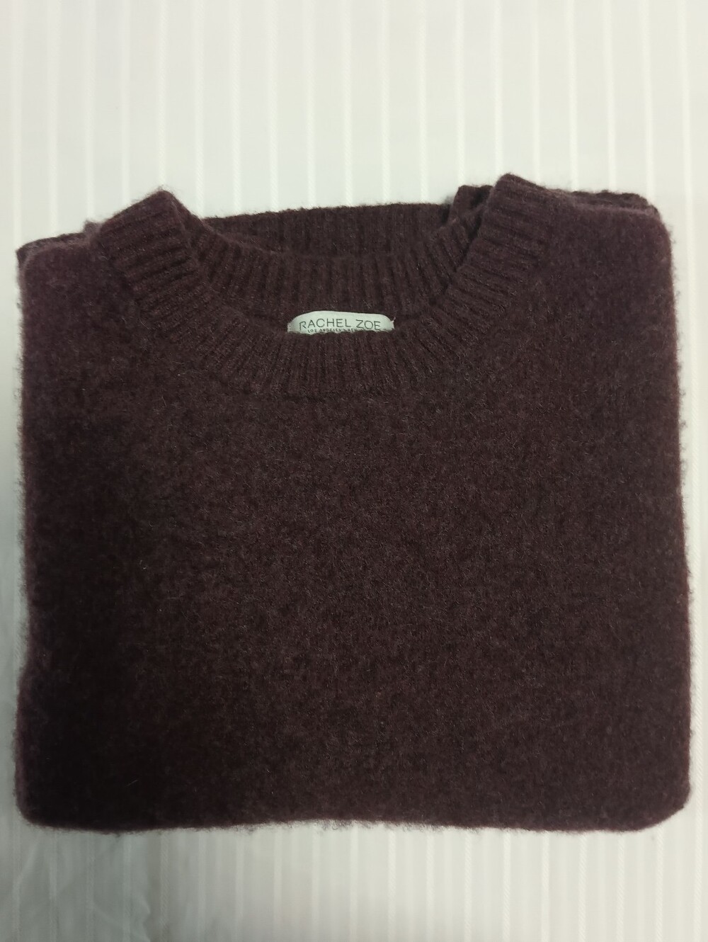 Rachel Zoe Cashmere Crewneck Sweater in Plum